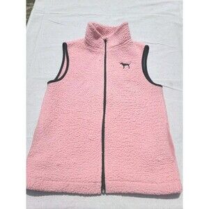 Victoria's Secret Pink Full-Zip Pink Sherpa Vest Limited Edition Size Xtra Small